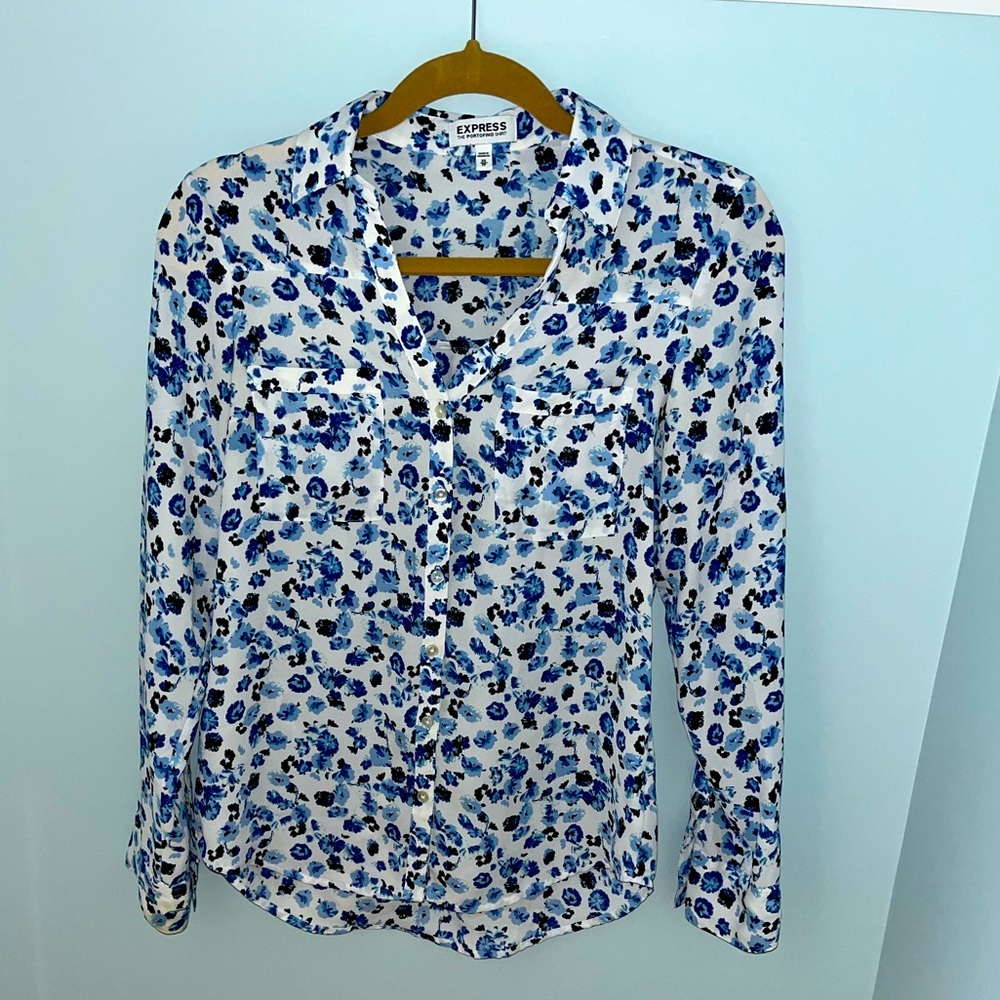 EXPRESS floral button down